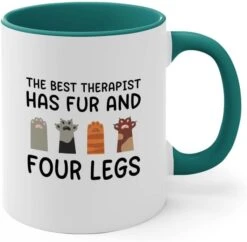 Bubble Hugs Cat Owner 2Tone Pink Mug 11oz - Dedicated Feline - Cat Women Fun Cat Parents Stuff Lady Paws Pet Dad Gifts -Purritos Shop 41Z1Q418mzL. AC