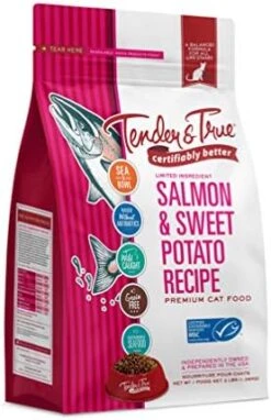 Tender & True Salmon & Sweet Potato Recipe Cat Food, 3lb -Purritos Shop 41aJWbETKkL. AC