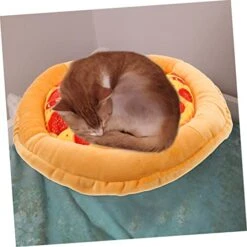 Ipetboom 3pcs Cat Nest Outdoor Playset Outdoor Cat Toys Winter Outdoor Toys Cat Beds For Indoor Cats Pizza Pet Mat Pet Mats Cushion Small Cat Bed Cat Squeaky Toy Kitten Bed Keep Warm Food -Purritos Shop 41adZgg6FDL