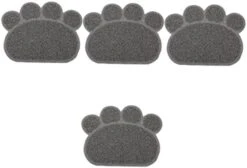 Litter Mat Bowl Shaped Accessory Water Puppies Tray Under Dogs Litter Use Feeding Non- Training Mat Kitten Place Food Daily Paw Indoor Cushion Home Cat For Pet Blanket Pad 4pcs And 31 Litter Mat Bowl Shaped Accessory Water Puppies Tray Under Dogs Litter Use Feeding Non- Training Mat Kitten Place Food Daily Paw Indoor Cushion Home Cat For Pet Blanket Pad 4pcs And -Purritos Shop 41arkSNs2VL. AC