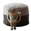 New Winter Deep Sleep Comfort Cat Bed Cats Tent Cozy Cave Capsule Small Dogs Cats House Indoor (Large,Grey)