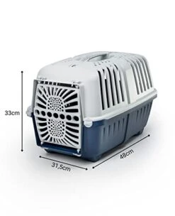 Lionto Plastic Transport Box For Dogs And Cats 48 X 31.5 X 33 Cm Dark Blue 9 Lionto Plastic Transport Box For Dogs And Cats 48 X 31.5 X 33 Cm Dark Blue -Purritos Shop 41bnp7vG5YL