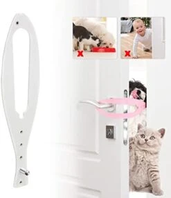 Cat Door Holder Latch,2 Packs Pink Cat Door Alternative Installs Fast Flex Latch Strap Let's Cats In & Keeps Dogs Out Of Litter Food Safe Baby Proof 5 Function Holes No Measuring No Pet Gate 15 Cat Door Holder Latch,2 Packs Pink Cat Door Alternative Installs Fast Flex Latch Strap Let's Cats In & Keeps Dogs Out Of Litter Food Safe Baby Proof 5 Function Holes No Measuring No Pet Gate -Purritos Shop 41bxuPfaEL. AC