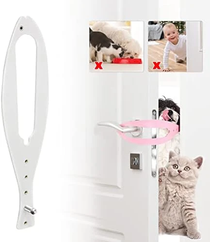 Cat Door Holder Latch,2 Packs Pink Cat Door Alternative Installs Fast Flex Latch Strap Let's Cats In & Keeps Dogs Out Of Litter Food Safe Baby Proof 5 Function Holes No Measuring No Pet Gate 8 Cat Door Holder Latch,2 Packs Pink Cat Door Alternative Installs Fast Flex Latch Strap Let's Cats In & Keeps Dogs Out Of Litter Food Safe Baby Proof 5 Function Holes No Measuring No Pet Gate - Image 7