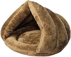 Watonic Cat Bed Winter Warm Triangular Cat Litter Pet Kennel And Dog Mat Thick Sleeping Bag Bed For Cats & Small Dogs Calming Cozy Covered Cushion Cuddlers Burrowers(B,26x36x4cm) -Purritos Shop 41c6Cmc93OL. AC