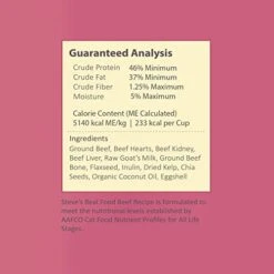 Steve's Real Food Quest Super Premium Freeze Dried Raw Cat Food, 10 Ounce -Purritos Shop 41dS1NKGIGL