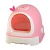 Luckxuan Cat Litter Box Cat Litter Bowl Full Closed Drawer Cat Food Cat Toilet Large Cat Sand Bowl Anti-Splashing Cat Pot Pot Pull Deodorant Cats Litter Pan (Color : Pink) -Purritos Shop 41eJ9jdy7oL