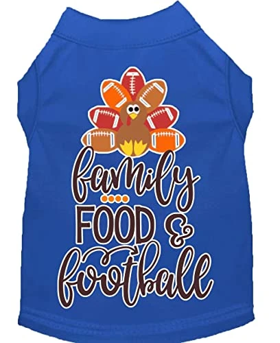 Family, Food, And Football Screen Print Dog Shirt Black Sm 4 Family, Food, And Football Screen Print Dog Shirt Black Sm - Image 2