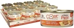 Wellness CORE Grain-Free Wet Cat Food, Natural Canned Food For Cats, Made With Real Meat (Chicken, Turkey & Chicken Liver Pate, 3 Oz Cans, Pack Of 12) -Purritos Shop 41g0u7HTcPL. AC
