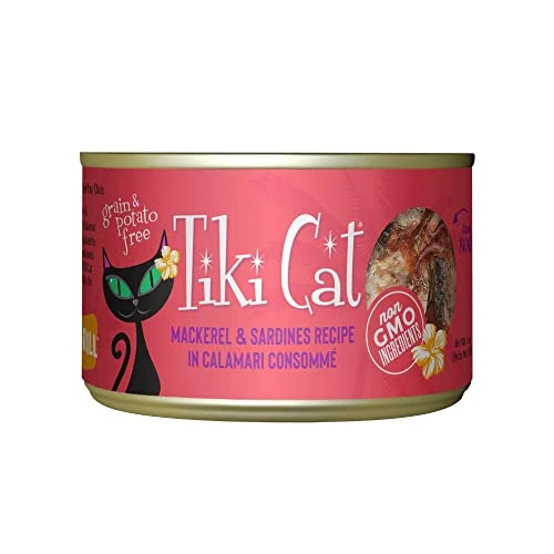 Tiki Cat & Tiki Dog 8/6 Oz Grill Mackerel-Makaha Cat Food, One Size 3 Tiki Cat & Tiki Dog 8/6 Oz Grill Mackerel-Makaha Cat Food, One Size