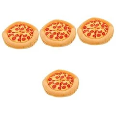 Balacoo 4pcs Cat Nest Large Outdoor Cat House Cat Mat For Food Outdoor Cat Toys Plush Cat Bed Mat Cozy Food Dog Cat Bed Plush Dog Pet Bed Cloth Cat Sleeping Mat Round Cat Bed Cat Hideaway