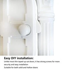 Pet Interior Door, Flapless Durable ABS Easy DIY Installation Arched Cat Door For Puppy For Indoor -Purritos Shop 41h3UKBA7FL