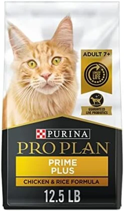 Purina Pro Plan Senior Cat Food With Probiotics For Cats, Chicken And Rice Formula - 12.5 Lb. Bag -Purritos Shop 41hKnZuSfZL. AC