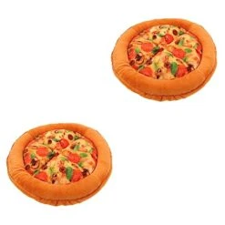 Balacoo 2pcs Cat Nest Plush Mattress Round Cushion Pet Mat For Food Round Plush Dog Bed Dog Winter Soft Plush Cat Mat Cloth Indoor Cat Kennel Warming Cat Bed Squeaky Cat Bed Comfortable