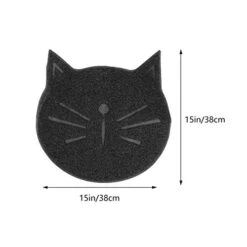 Balacoo 3pcs Scatter Claw Brown Mats Dog Placement Bowl Food Use Mat- Debris Control Washable Home Feet Anti- Cat, Pet Rubbing Bathroom, Xx.cm, Traps And Lovely Mat Pad, Mesh, PVC -Purritos Shop 41iAfA0RGSL 1