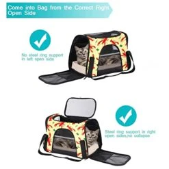 Pet Carrier Lobster Lemon Sea Food Pattern Soft-Sided Pet Travel Carriers For Cats,Dogs Puppy Comfort Portable Foldable Pet Bag Airline Approved -Purritos Shop 41j3FtIUCnL