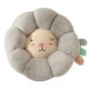 JENPECH Round Flower Shape Plush Cats Bed House Cats Mat Winter Warm Sleeping Cats Nests Soft Dog Basket Pet Cushion Portable Pet Supplies Grey L -Purritos Shop 41jKDiihYoL