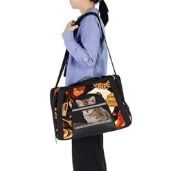 Pet Carrier Russian Doll Cuisine Food Pattern Soft-Sided Pet Travel Carriers For Cats,Dogs Puppy Comfort Portable Foldable Pet Bag Airline Approved -Purritos Shop 41jwPlPKaRS