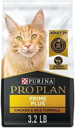 Purina Pro Plan Senior Cat Food With Probiotics For Cats, Chicken And Rice Formula - 12.5 Lb. Bag -Purritos Shop 41n Sx7sx8L. AC