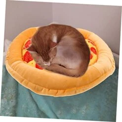 Mipcase 4pcs Cat Nest Large Cat House Round Cushion Outdoor Playsets Soft Plush Cat Mat Cozy Food Dog Cat Bed Cat Beds For Indoor Cats Small Cat Bed Cat Sleeping Mat Kitten Beds Vocalize -Purritos Shop 41pDAlIWzdL