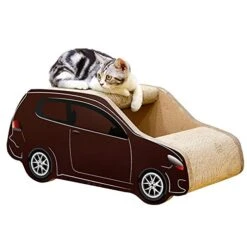 Fhony Model Cat Litter Corrugated Paper Cat Scratch Board Cat Scratcher Lounge Toy With Catnip Cat Claw Toy Cat Furniture Cat Pet Supplies,SUV Model Cat Nest