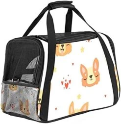 Pet Carrier Avocado Eggs Beef Vegetables Food Soft-Sided Pet Travel Carriers For Cats,Dogs Puppy Comfort Portable Foldable Pet Bag Airline Approved -Purritos Shop 41t0vzxktmS. AC