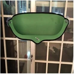 YangYan Cat Window Hammock With Strong Suction Cups Pet Kitty Hanging Sleeping Bed Comfortable Warm Ferret Cage Cat Shelf Seat Beds (Color : Black) -Purritos Shop 41t9B2ftG9L. AC