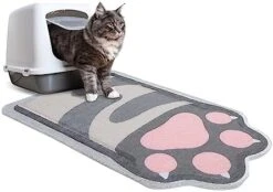 Cat Litter Mat Quality Litter Box Mat Large Non-Slip Cat Litter Mat Litter Trapping Mat Soft Durable Kitty Litter Mat Compatible Two Litter Boxes Cat Products Easy To Clean -Purritos Shop 41vBqzLMgyL. AC