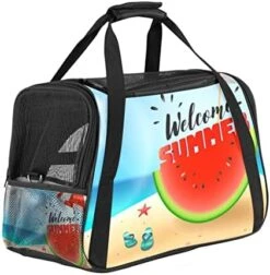 Pet Carrier Hello Summer Cute Food Ice Cream Pineapple Soft-Sided Pet Travel Carriers For Cats,Dogs Puppy Comfort Portable Foldable Pet Bag Airline Approved -Purritos Shop 41xtaaWBLRL. AC