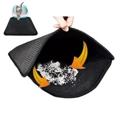 ALIKKA Dog Food Mat Household Pet Pads Kennel Cage Pads Pet Sand Pads Cat Litter Pads (Color : Gray, Size : 45x30cm) -Purritos Shop 41zNVFemPWL