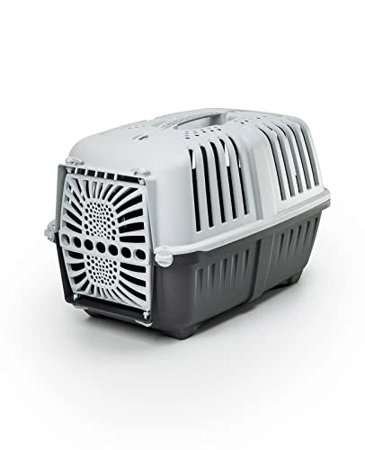 Lionto Plastic Transport Box For Dogs And Cats 48 X 31.5 X 33 Cm Anthracite 3 Lionto Plastic Transport Box For Dogs And Cats 48 X 31.5 X 33 Cm Anthracite