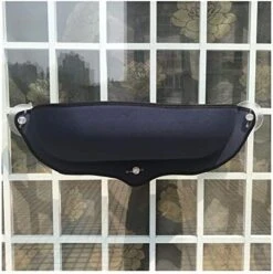 YangYan Cat Window Hammock With Strong Suction Cups Pet Kitty Hanging Sleeping Bed Comfortable Warm Ferret Cage Cat Shelf Seat Beds (Color : Black) -Purritos Shop 51 JOZnIbXL. AC
