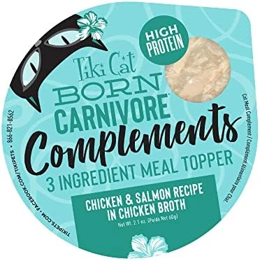 Tiki Cat Born Carnivore Complements Variety Pack, Chicken Blends, Wet, High-Protein & High-Moisture Cat Food Topper, 2.1 Oz. Cups (Pack Of 10) 8 Tiki Cat Born Carnivore Complements Variety Pack, Chicken Blends, Wet, High-Protein & High-Moisture Cat Food Topper, 2.1 Oz. Cups (Pack Of 10) - Image 6