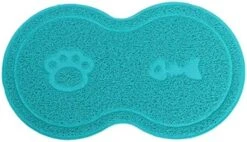 Mipcase Food Containers Food Scatter With Kitten Lock Dish Placemat Floor PVC Easy Mat Dog Anti- And Trapper Mat, Grey Water Bowl Clean Mat: X Non- Control Pad Mesh Multi- Puppy Litter Rabbit Food -Purritos Shop 510jl7CnP2L. AC