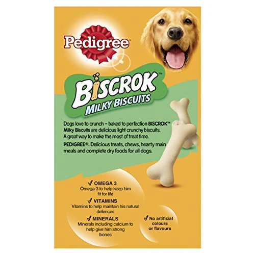 Pedigree Biscrok Milky Biscuits Dog Treats, 350 G 4 Pedigree Biscrok Milky Biscuits Dog Treats, 350 G - Image 2