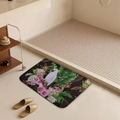 Nufar Exotic Parrot Cockatoo Print Gift For Birds Lovers Door Mats,Personalized Pet Decor Door Mats,Bird Lover Gift,Food Bowl Rug,Friends Doormat,Home Decor,Welcome Mat,Front Door Mat 30x17 Inch -Purritos Shop 510oOvUcTGL