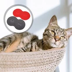 TEHAUX Cat Litter Box- 2 Pcs Cat Litter Trap Mat PVC Washable Cat Mat Pet Feeding Pad Placemat -Purritos Shop 511f5nlSz3S