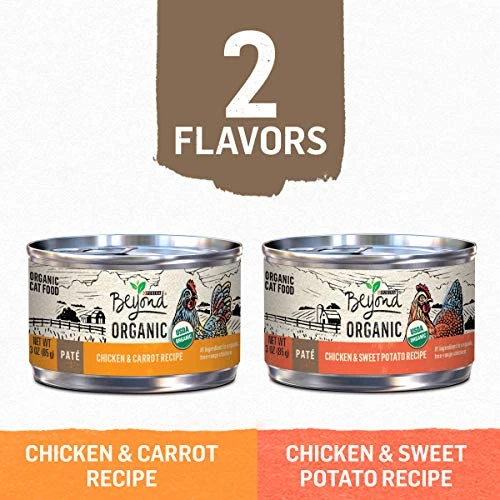 Beyond Purina Organic Pate Wet Cat Food Variety Pack, Organic Chicken Adult Recipes 5 Beyond Purina Organic Pate Wet Cat Food Variety Pack, Organic Chicken Adult Recipes - Image 3