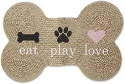 Bone Dry DII Braided Pet Mat Collection 100% Cotton, Oval Shape, Gray Good Kitty -Purritos Shop 511uFxwyqQL. AC