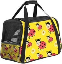 Pet Carrier Shrimp Pattern Sea Food Soft-Sided Pet Travel Carriers For Cats,Dogs Puppy Comfort Portable Foldable Pet Bag Airline Approved 20 Pet Carrier Shrimp Pattern Sea Food Soft-Sided Pet Travel Carriers For Cats,Dogs Puppy Comfort Portable Foldable Pet Bag Airline Approved -Purritos Shop 512TpE9BwoS. AC