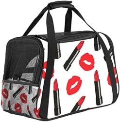 Pet Carrier Retro Seafood Marine With Lobster Pattern Soft-Sided Pet Travel Carriers For Cats,Dogs Puppy Comfort Portable Foldable Pet Bag Airline Approved -Purritos Shop 512Xb3lx2mS. AC