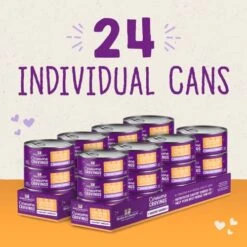 Stella & Chewy’s Carnivore Cravings Savory Shreds Cans – Grain Free, Protein Rich Wet Cat Food – Cage-Free Chicken & Grass-Fed Beef Recipe – (5.2 Ounce Cans, Case Of 24) -Purritos Shop 513Tdx0VpFL