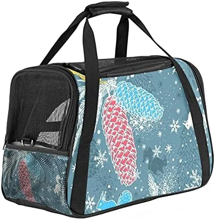 Pet Carrier Shrimp Pattern Sea Food Soft-Sided Pet Travel Carriers For Cats,Dogs Puppy Comfort Portable Foldable Pet Bag Airline Approved 9 Pet Carrier Shrimp Pattern Sea Food Soft-Sided Pet Travel Carriers For Cats,Dogs Puppy Comfort Portable Foldable Pet Bag Airline Approved - Image 8