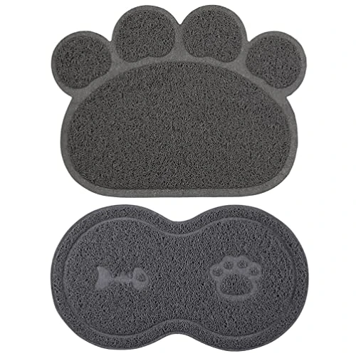 Silicone Placemats Cat Feeding Mat - 2pcs Cat Litter Mat Dog Bowl Mat Paw Shape Pet Feeding Mat Dog Dish Mat Anti- Water Bowl Placemat For Floor Puppy Dog Food 3 Silicone Placemats Cat Feeding Mat - 2pcs Cat Litter Mat Dog Bowl Mat Paw Shape Pet Feeding Mat Dog Dish Mat Anti- Water Bowl Placemat For Floor Puppy Dog Food