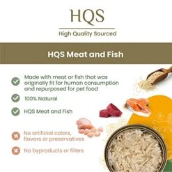 Almo Nature HQS Natural Variety Pack Grain Free, Additive Free Recipes - Chicken With Pumpkin (6); Chicken Breast (6); Tuna Atlantic Style (6); Chicken & Cheese(6), Adult Cat Canned Wet Food, Shredded -Purritos Shop 514sielPmSL