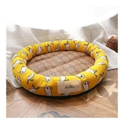 YangYan Cooling Pet Bed Mats, Breathable Pad Ultra Soft Comfortable Blanket Bed For Cats Small Medium Large Dogs Pet Summer Mats (Color : Blue Cat, Size : L) -Purritos Shop 515CHIbT6nL