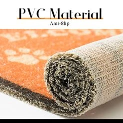 GENERIC Cat Litter Trapping Mat 23.6"x 15" For Cat Litter Box, Bathroom Mat, Bedroom Mat, Soft On Paws, Easy To Clean, Durable Cat Dog Bath Mat, Ripple Rug For Pet (Black Cat) -Purritos Shop 5162S99wV2L