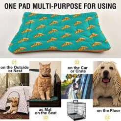 Food Pizza Dog Bed Cat Bed Soft Comfortable Pet Bed Non-Slip Calming Kennel Pad For Small Medium Large Dogs Cats 2116374 10 Food Pizza Dog Bed Cat Bed Soft Comfortable Pet Bed Non-Slip Calming Kennel Pad For Small Medium Large Dogs Cats 2116374 -Purritos Shop 516olYPuoSL