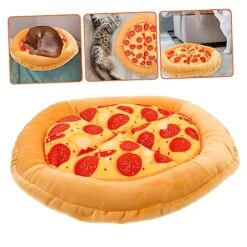 Mipcase 4pcs Cat Nest Large Cat House Round Cushion Outdoor Playsets Soft Plush Cat Mat Cozy Food Dog Cat Bed Cat Beds For Indoor Cats Small Cat Bed Cat Sleeping Mat Kitten Beds Vocalize -Purritos Shop 517CqpP6CFL