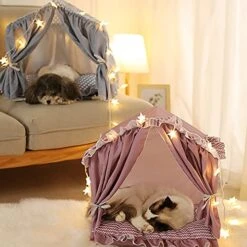 JENPECH 2021 New Pet Cat Tent House - Stable Non-Slip PP Cotton Detachable Puppy Bed For Cat - Premium Pet Supplies -Purritos Shop 5198V8wnb3S